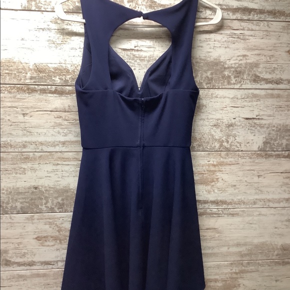 B Darlin - A-Line - Sleeveless Dress - Navy Blue - Juniors Size 3/4 - Picture 4 of 7